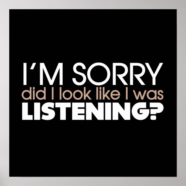 Listening Poster (Front)