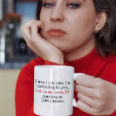 Listening to 80s Music Gen X Funny Quotes Coffee Mug