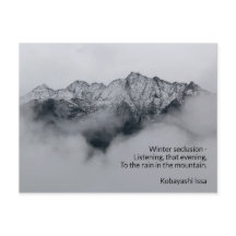 Listening to the rain haiku poetry