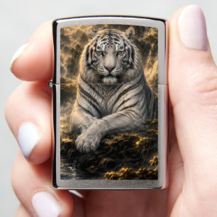 Listening to the Waterfall   White Tiger Fantasy A Zippo Lighter