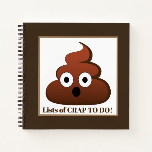 Lists of crap to do funny notes notebook
