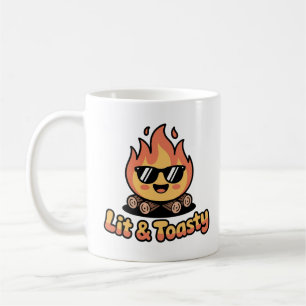 Lit Campfire Funny Camping Pun Coffee Mug