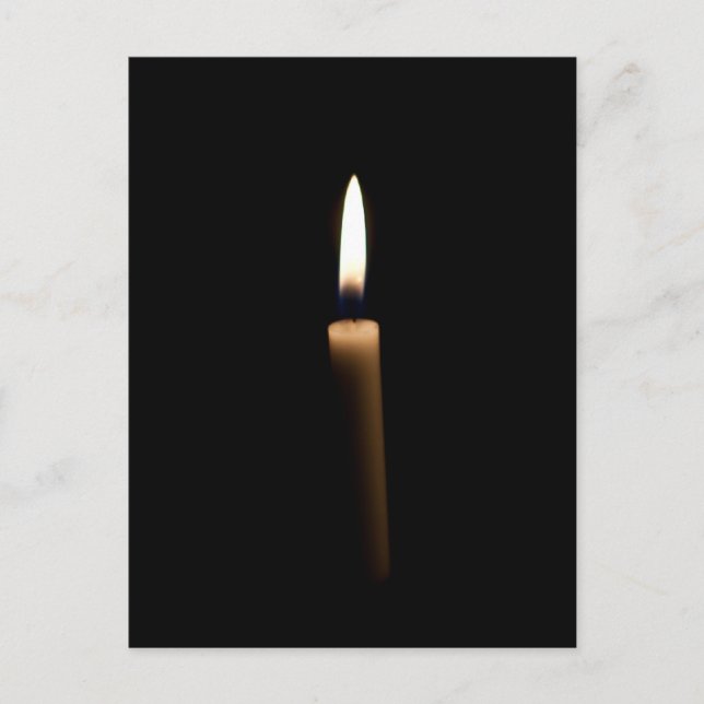 Lit candle postcard (Front)