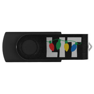 Lit Christmas Flash Drive