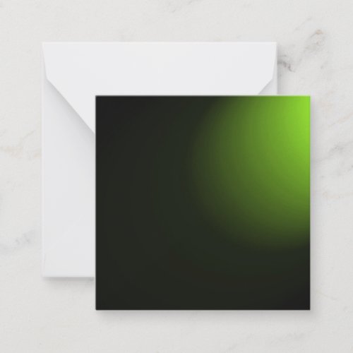 Lit Corner Background _ Lime Green Note Card