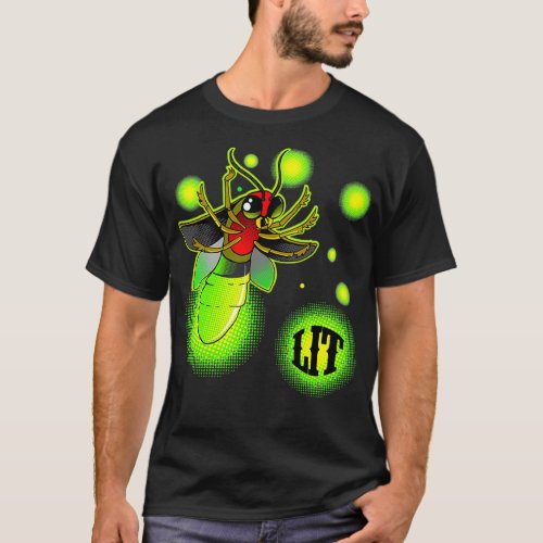Lit Firefly Lightning Bug T_Shirt