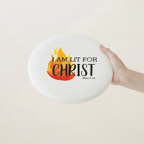 LIT FOR CHRIST Christian Wham_O Frisbee