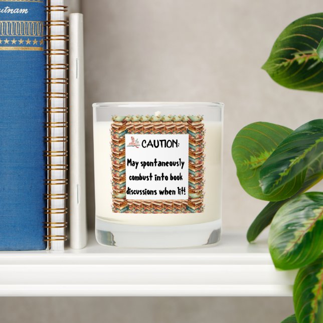 Lit for Literature – Funny Book Lover Scented Candle (Shelf)