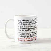 Lit Geek Dante Longfellow - Mug