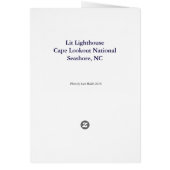 Lit Lighthouse Cards (Back)