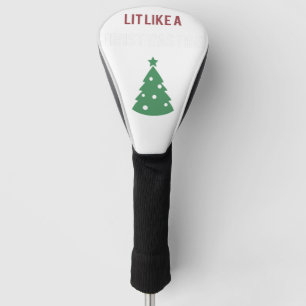 lit like a christmas tree green tree christmas golf head cover