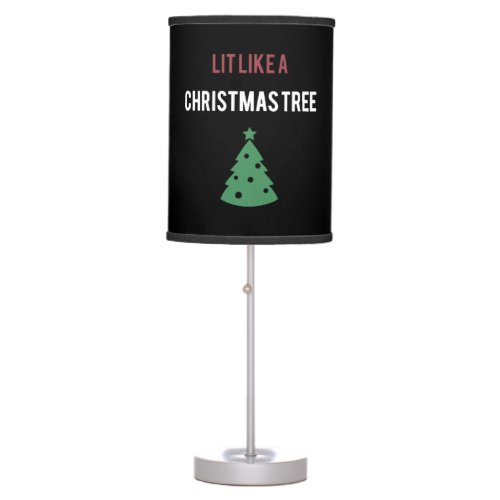 lit like a christmas tree green tree christmas table lamp