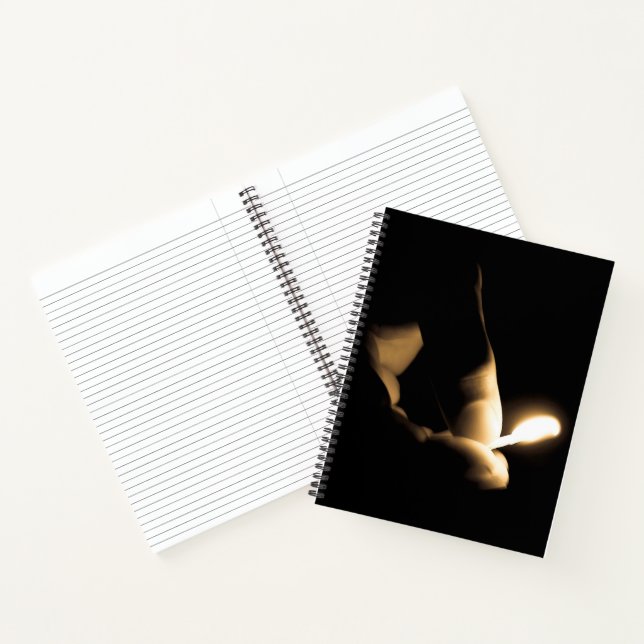 Lit Match Fire Notebook (Inside)