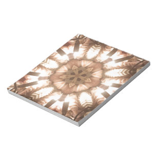 Lit Merry Christmas Tree Lights Kaleidoscope Art Notepad