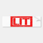 Lit Stamp Bumper Sticker
