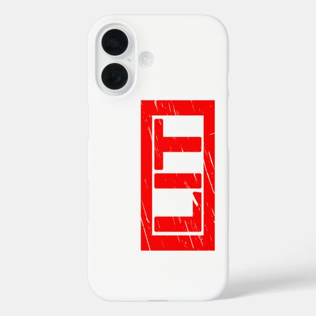 Lit Stamp Case-Mate iPhone Case (Back)