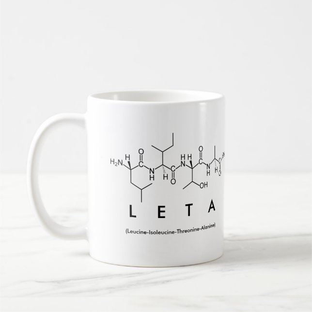 Lita peptide name mug (Left)