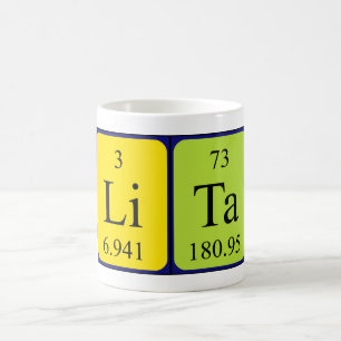 Lita periodic table name mug