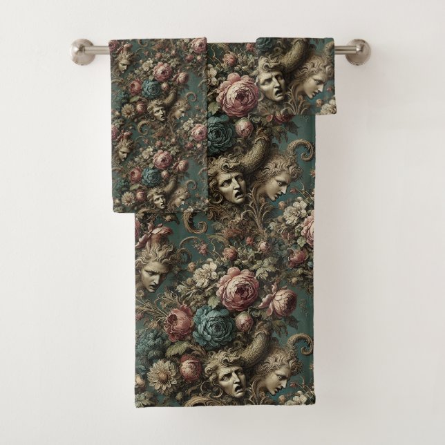 Litany of Aristocrats – Gothic Victorian  Bath Towel Set (Insitu)