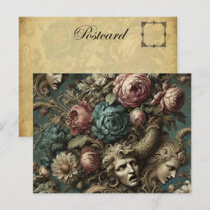 Litany of Aristocrats – Gothic Victorian Holiday Postcard