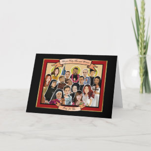 Litany of Saints greeting card