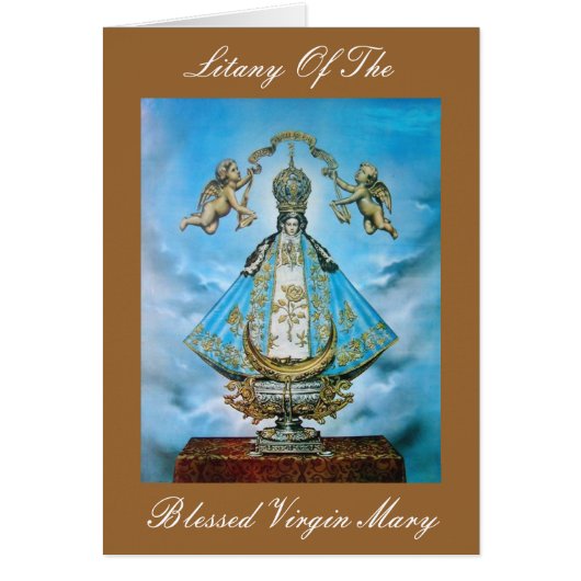 Litany Of The Blessed Virgin Mary Cards (Front)