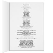 Litany Of The Blessed Virgin Mary Cards (Inside (Right))