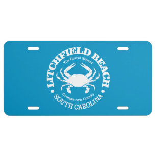 Litchfield Beach (crab) License Plate