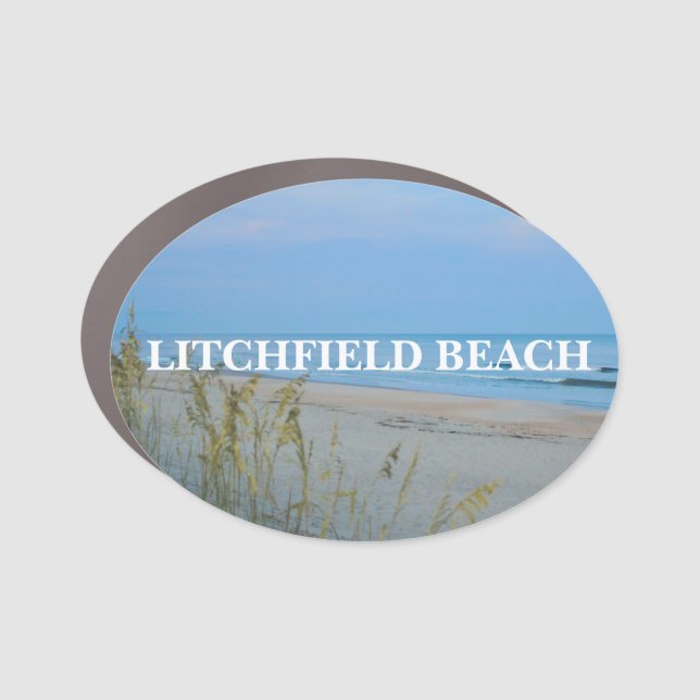 Litchfield Beach Dunes Car Bumper Magnet (Front)