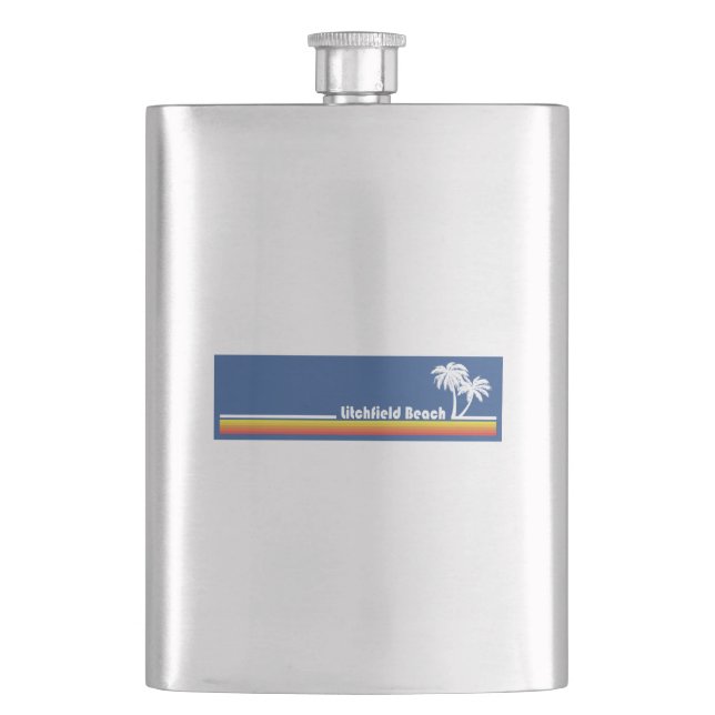 Litchfield Beach South Carolina Flask (Front)