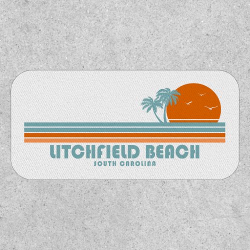 Litchfield Beach South Carolina Sun Palm Trees Patch