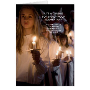 LITE A CANDLE FOR SANDY HOOK ELEMENTARY CARDS