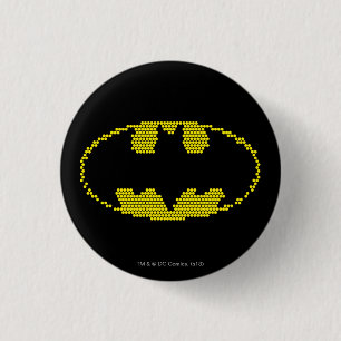 Lite-Brite Bat Emblem Button