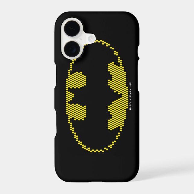 Lite-Brite Bat Emblem Iphone Case (Back)