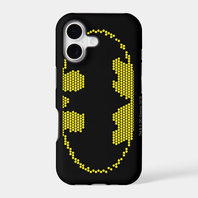 Lite-Brite Bat Emblem Iphone Case (Back)