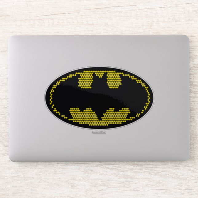 Lite-Brite Bat Emblem Sticker (Computer)