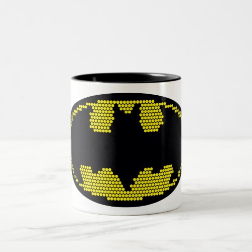 Lite_Brite Bat Emblem Two_Tone Coffee Mug