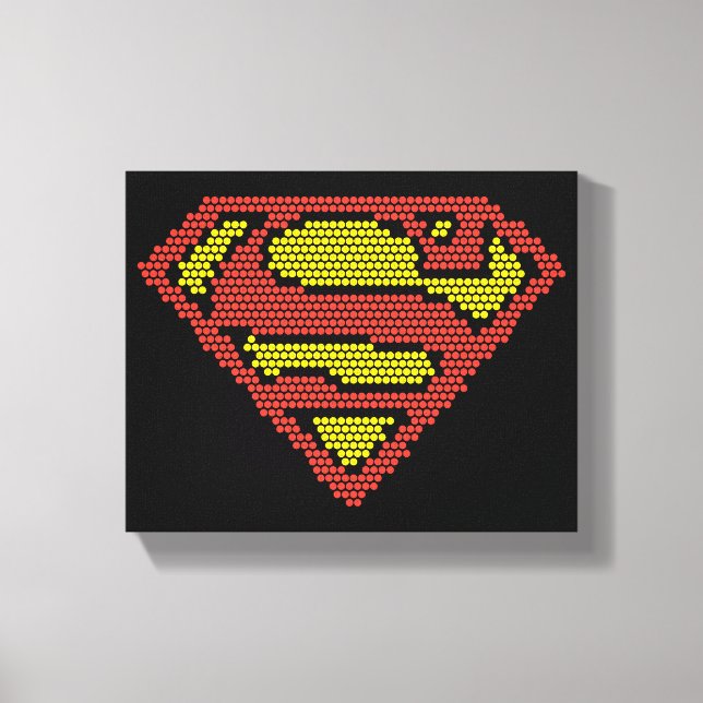 Lite-Brite S-Shield Canvas Print (Front)