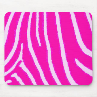 Lite Pink Zebra Print Mouse Pad