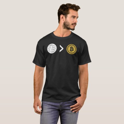 Litecoin And Bitcoin T_Shirt
