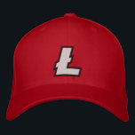 Litecoin Flexfit Hat<br><div class="desc">This is a simple design of the Litecoin 'L' from their official logo. Support your Litecoin team!</div>
