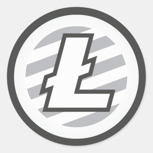 Litecoin Logo Round Sticker