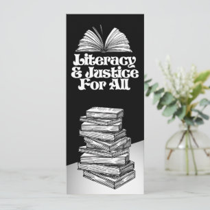 Literacy and Justice For All Bookmark Save The Date