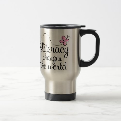 Literacy Awareness Travel Mug