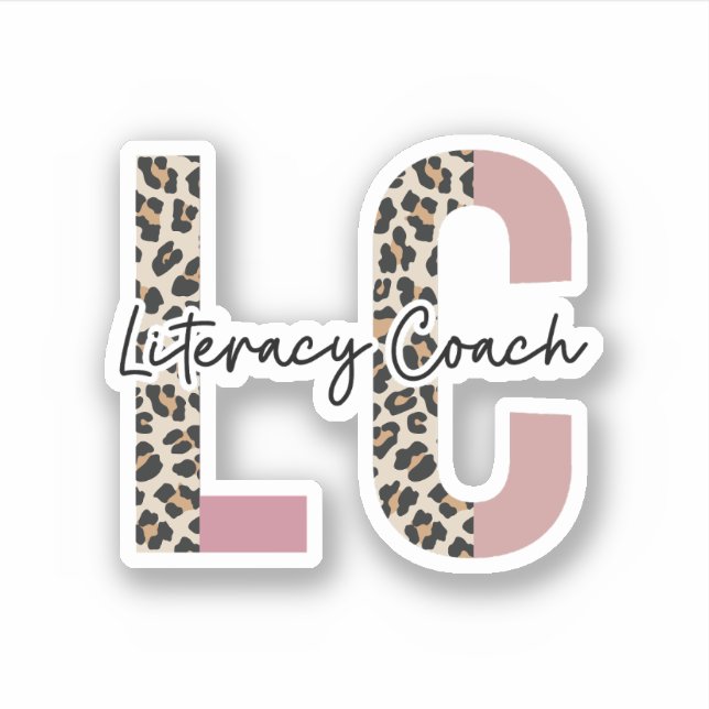 Literacy Coach LC Gift, Literacy Teacher Sticker (Front)