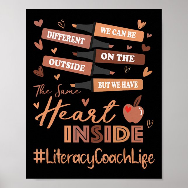 Literacy Coach We Can Be Different Black History M Poster (Front)