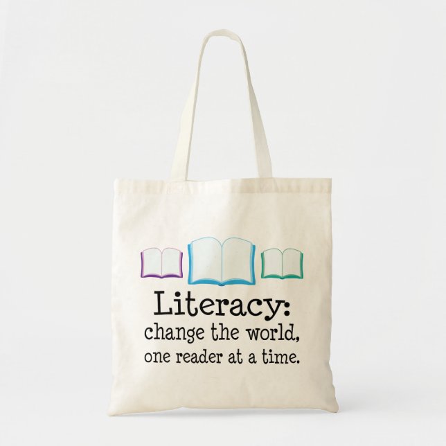 Literacy Definition Tote Bag (Front)