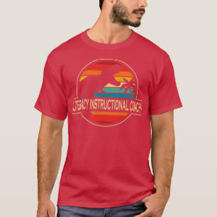 Literacy Instructional Coach Dinosaur T-Shirt