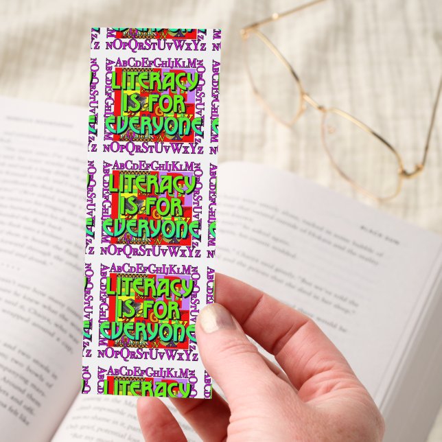Literacy Is For Everyone  Bookmarks (Hand)