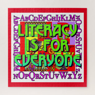 LITERACY IS FOR EVERYONE JIGSAW PUZZLE